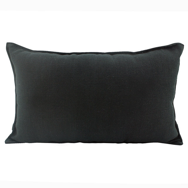 Linen Black Cushion 30x50cm