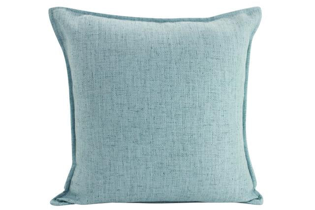 Linen Euro Cushion, Light Blue 55cm x 55cm