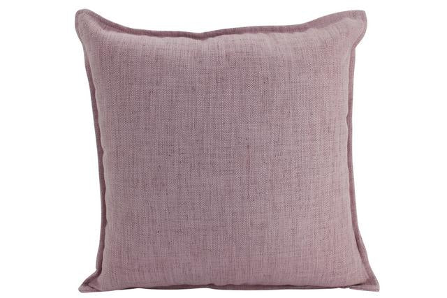 Linen Euro Cushion, Blush 55cm x 55xm