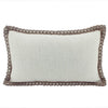 Jute & Linen Lumbar Cushion, Beige 30cm x 50cm