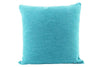 Euro Linen Cushion, Turquoise 55cm x 55cm