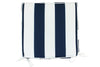 UV & Water Resistant Chair Pad - Navy & White Stripe