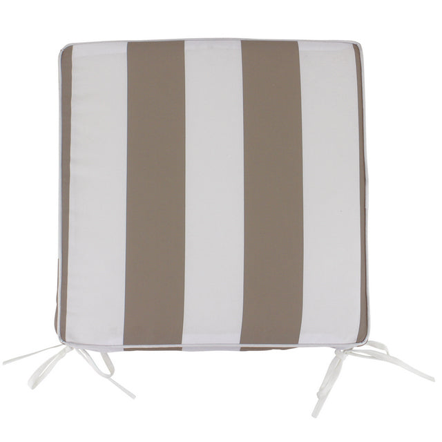 Latte Stripe Chair pad 42x42cm