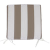 UV & Water Resistant Chair Pad - Latte & White Stripe