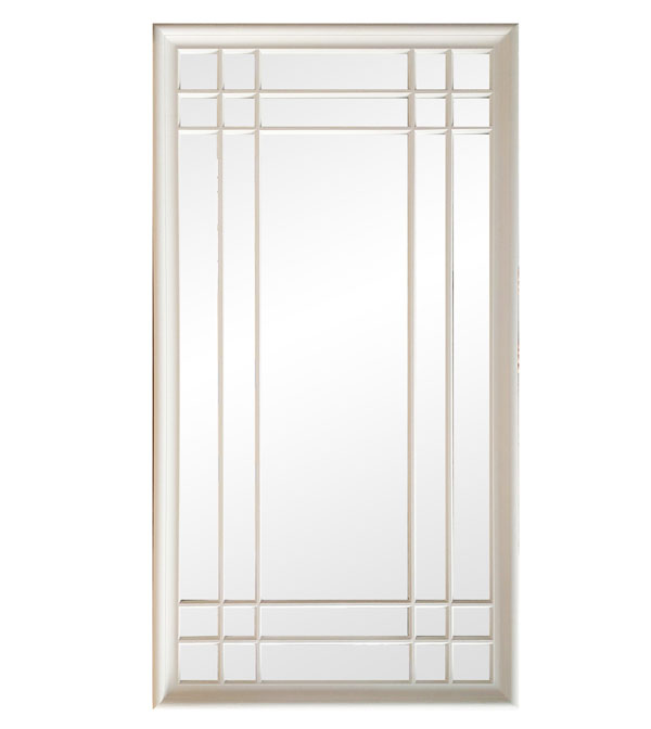 Edward Window Mirror - White - 190x100x6cm