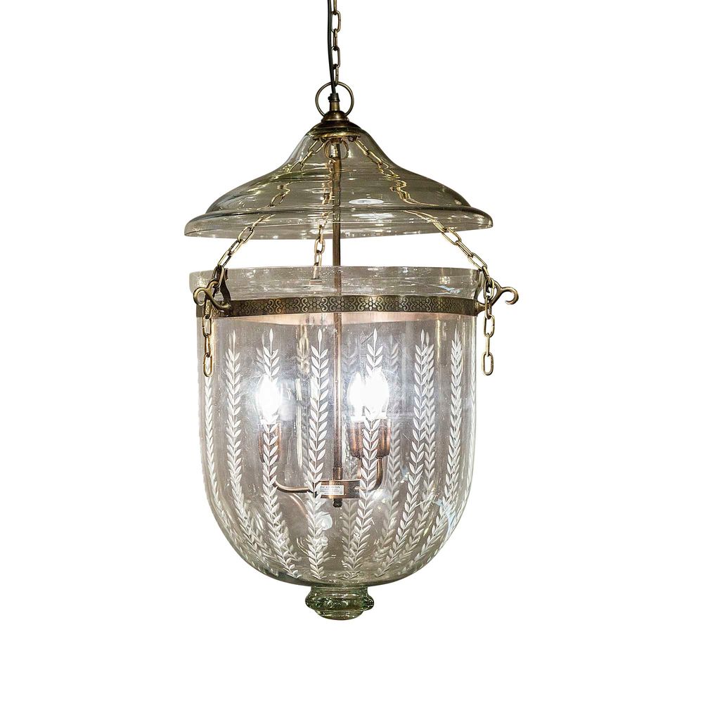 Bell Jar Ceiling Pendant Medium Brass