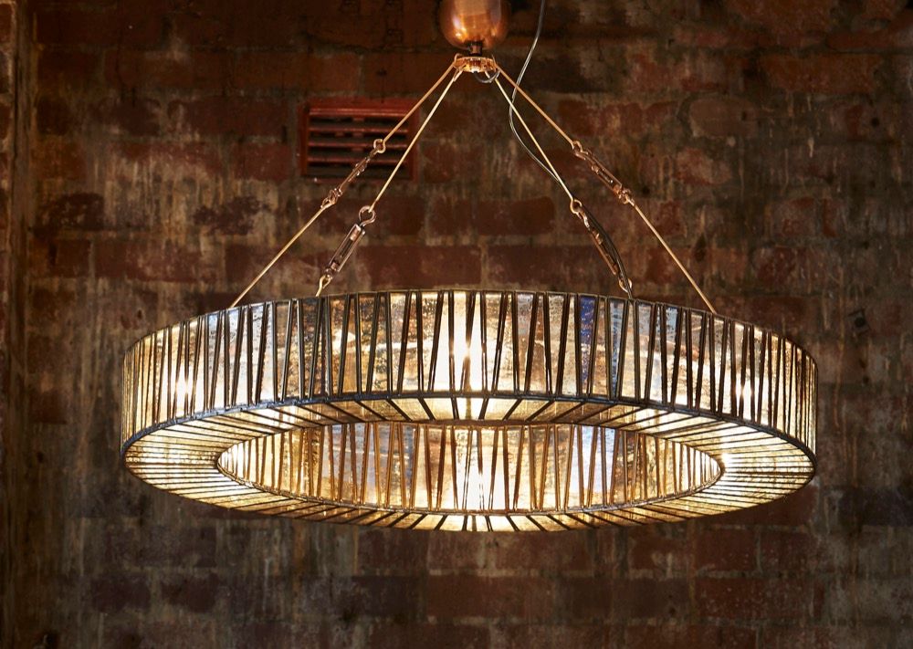 Chelton Ceiling Pendant Large Brass