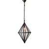 Clifftop Glass Ceiling Pendant Black