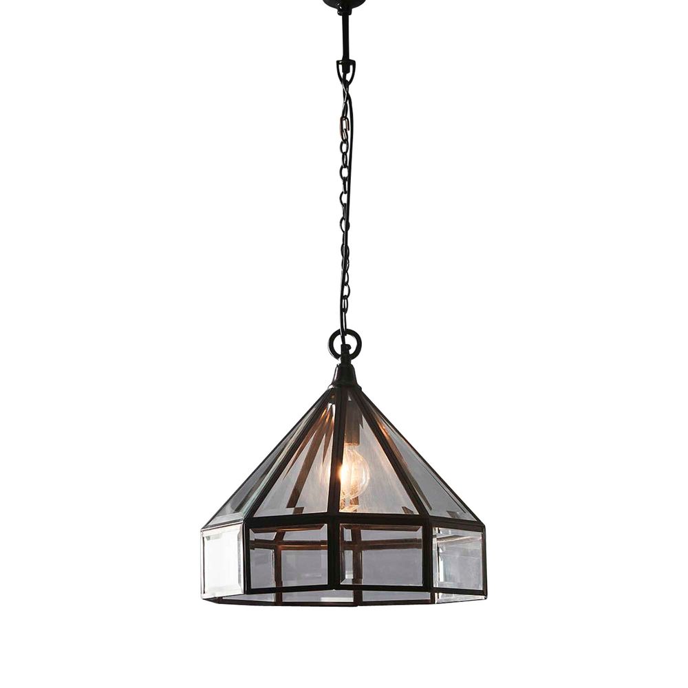 Hagman Glass Ceiling Pendant Black