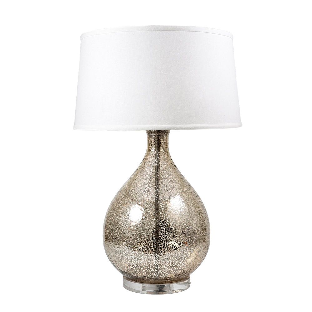 Halifax Table Lamp with Linen Shade Silver House 2 Home Collection
