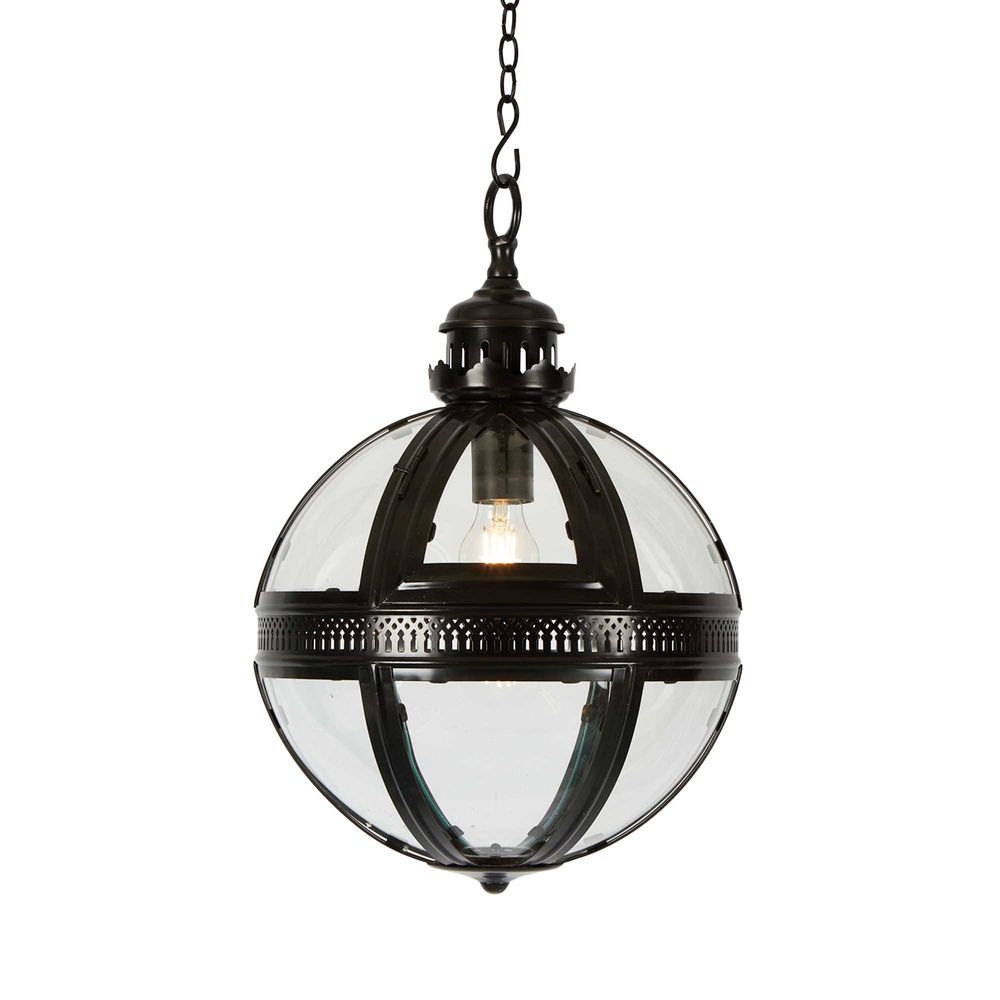 Saxon Ceiling Pendant Small Black