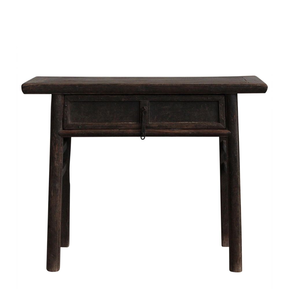 Shanxi Elm 150 Year Antique Wooden 1 Drawer Bedside Table
