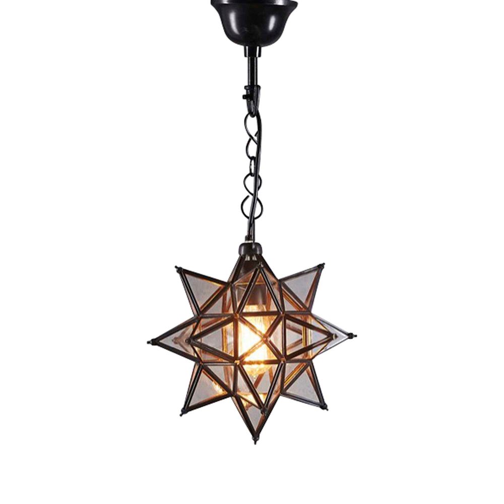 Star Ceiling Pendant Small Black