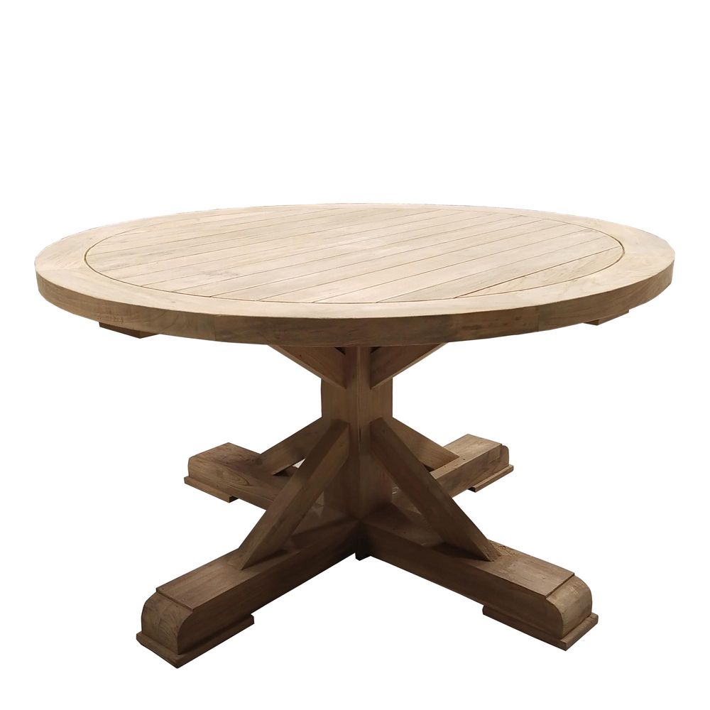 Xena Recycled Teak Dining Table Round