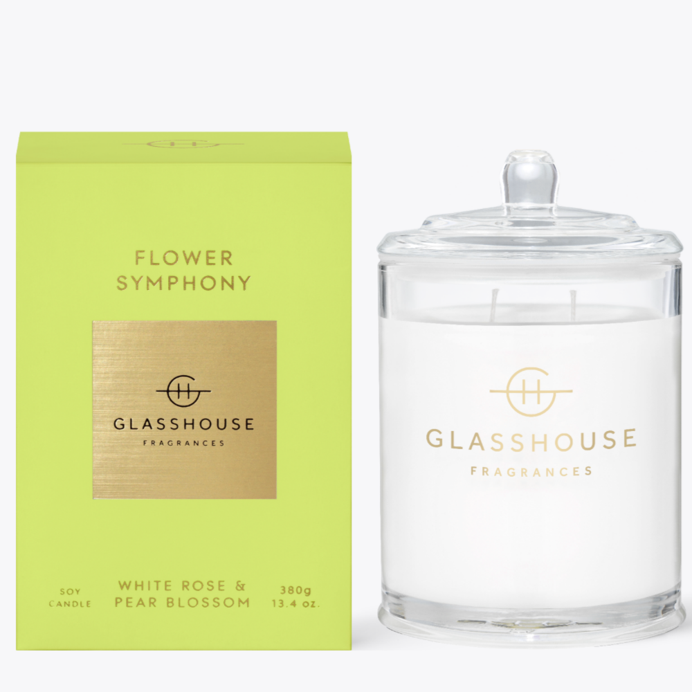 Glasshouse Triple Scented Soy Candle Flower Symphony 380g