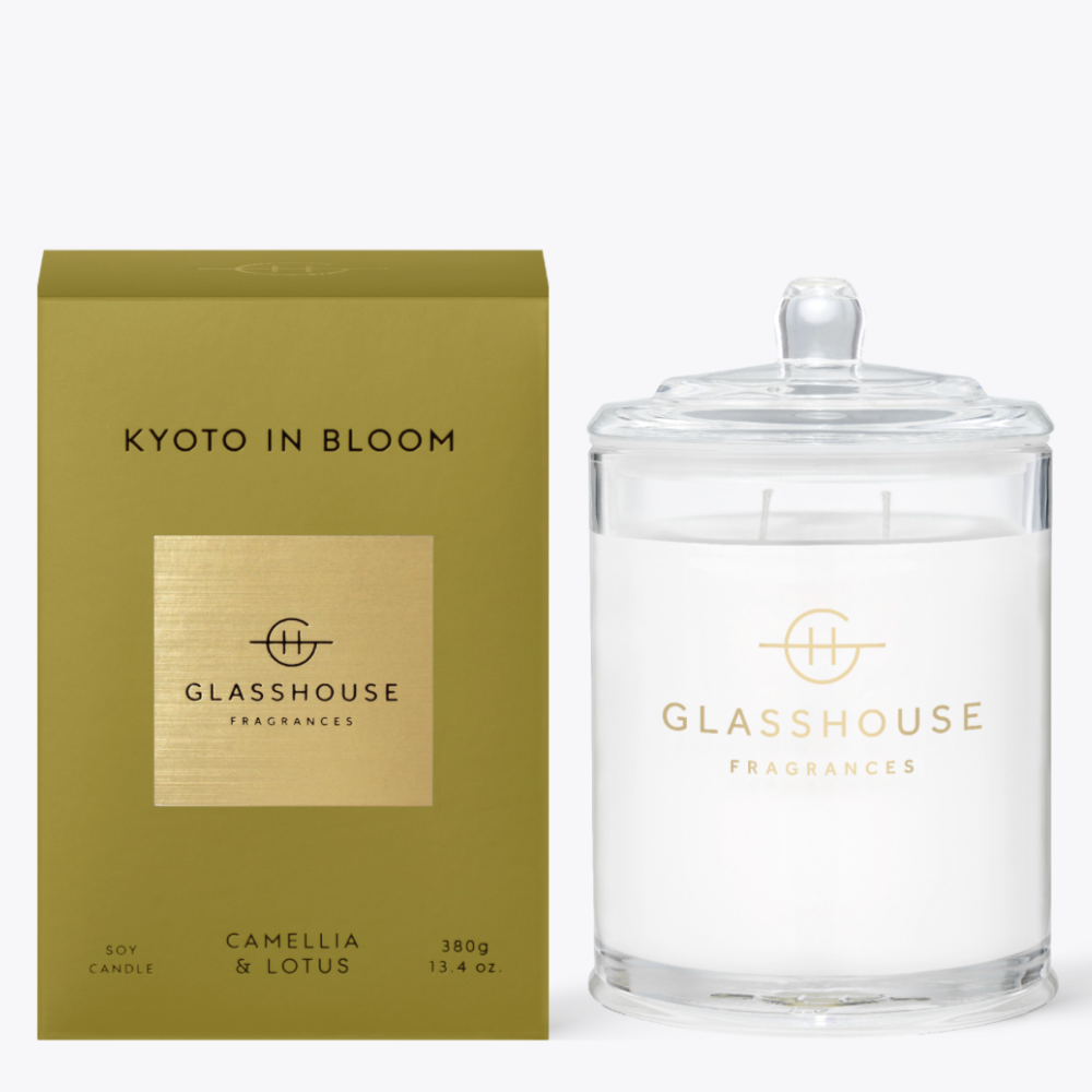 Glasshouse Triple Scented Soy Candle Kyoto In Bloom 380g