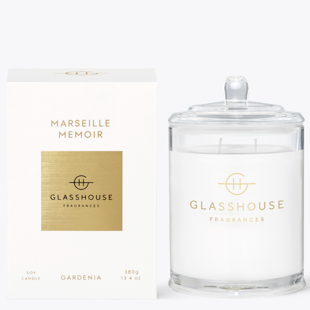 Glasshouse Triple Scented Soy Candle Marseille Memoir 380g