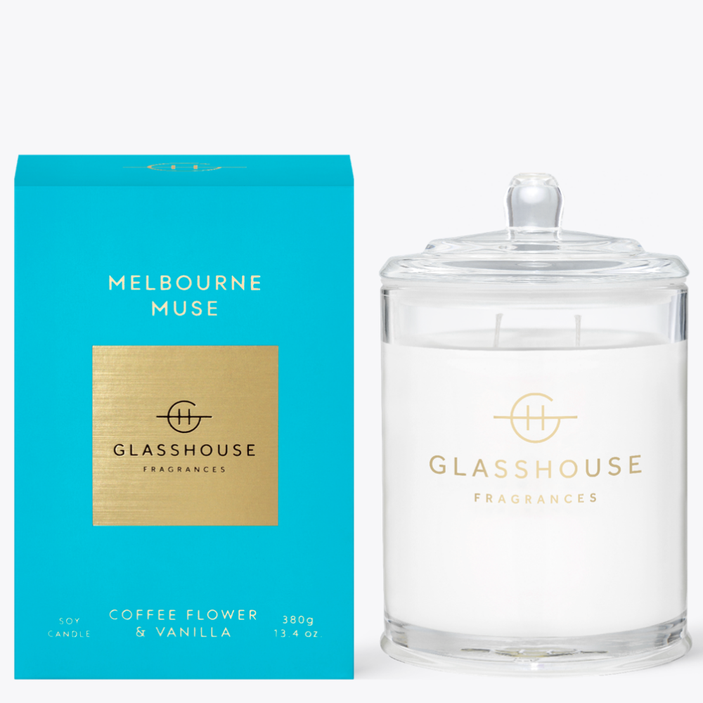 Glasshouse Triple Scented Soy Candle Scented Melbourne Muse 380g