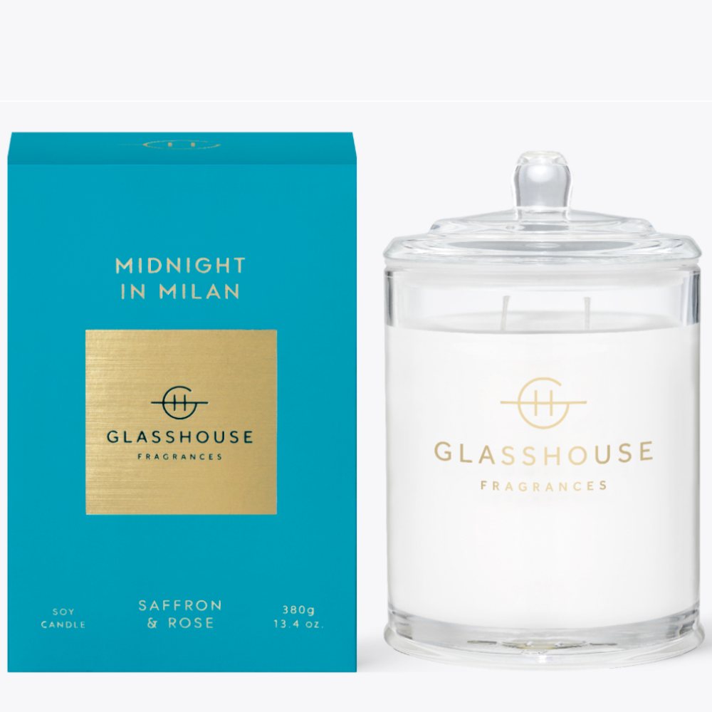 Glasshouse Triple Scented Soy Candle Midnight In Milan 380g