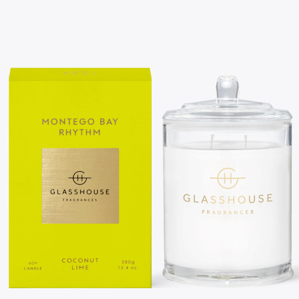 Glasshouse Triple Scented Soy Candle Montego Bay Rhythm 380g