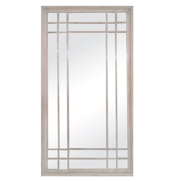 Edward Window Mirror - Brushed Wood - 190x100x6cm