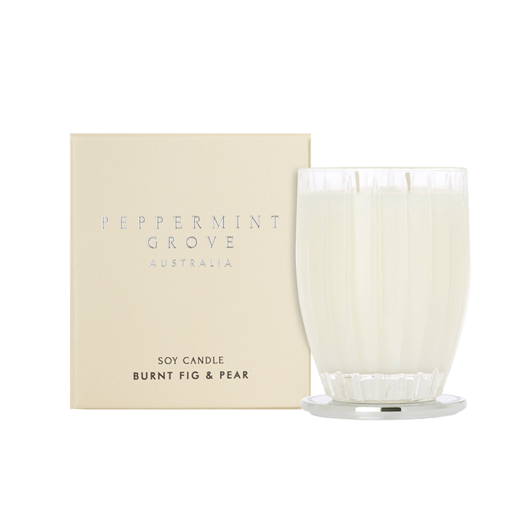 Burnt Fig & Pear - Large Soy Candle 370g