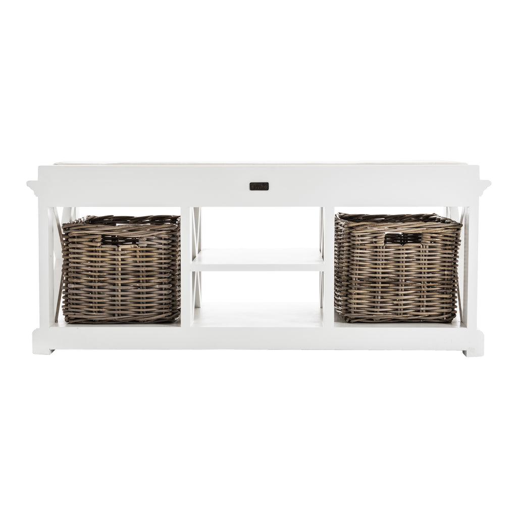 Halifax Bench & Basket Set