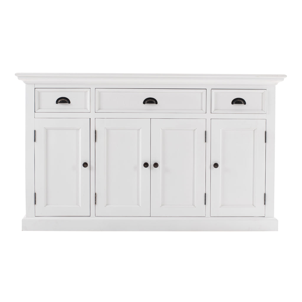 Halifax Buffet with 4 Doors 3 Drawers White