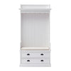 Halifax Entryway Coat Rack & Bench Unit
