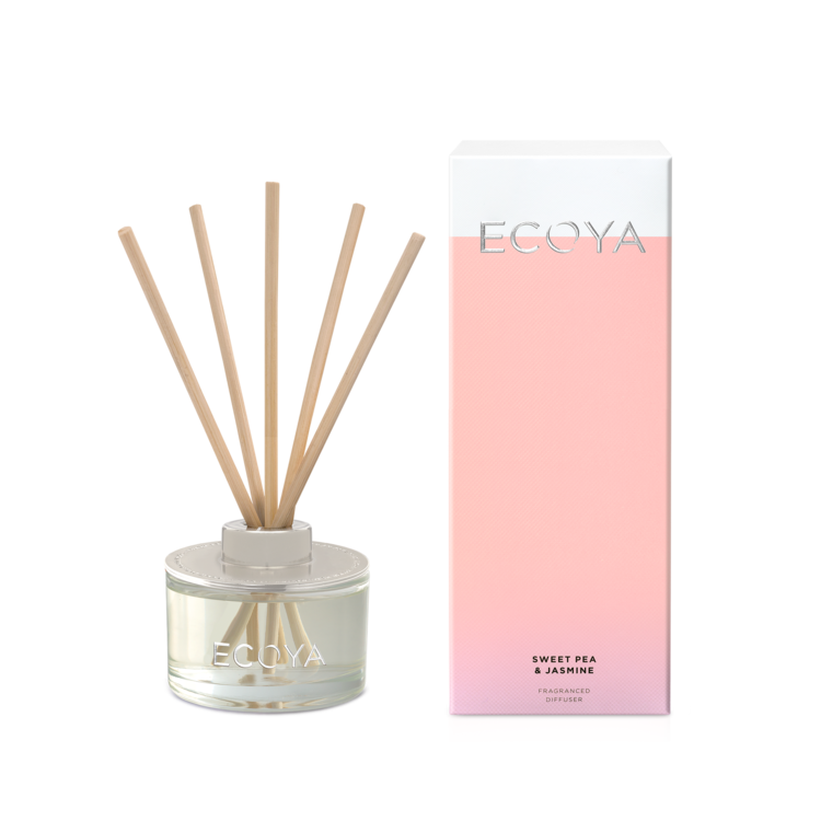 ECOYA Sweet Pea & Jasmine Mini Reed Diffuser 50ml