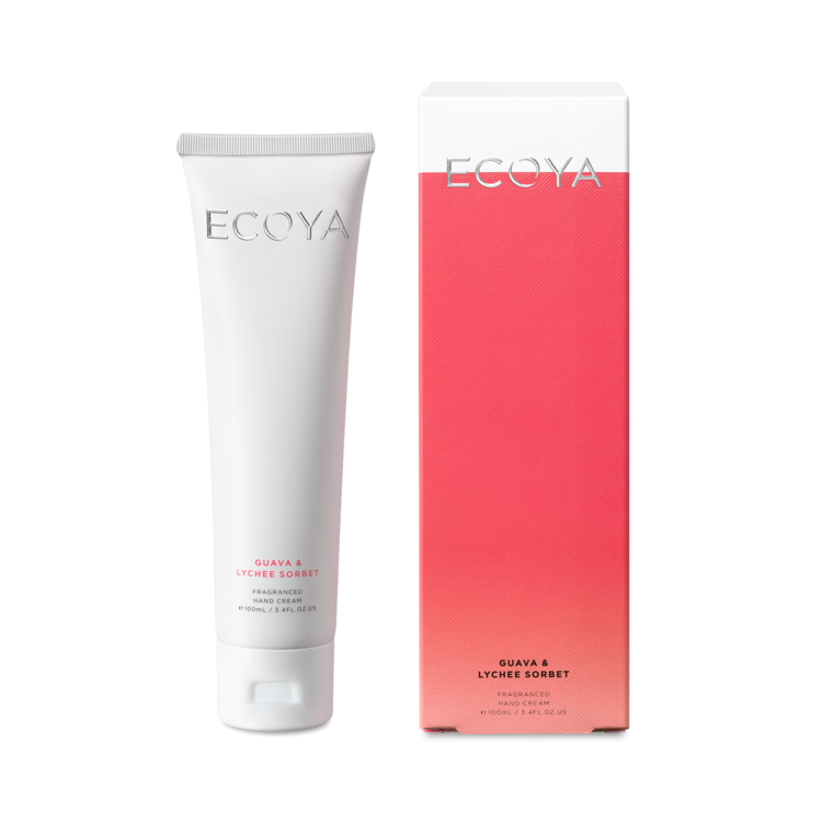 Guava & Lychee Sorbet ECOYA Sweet Pea & Jasmine Hand Cream 100ml