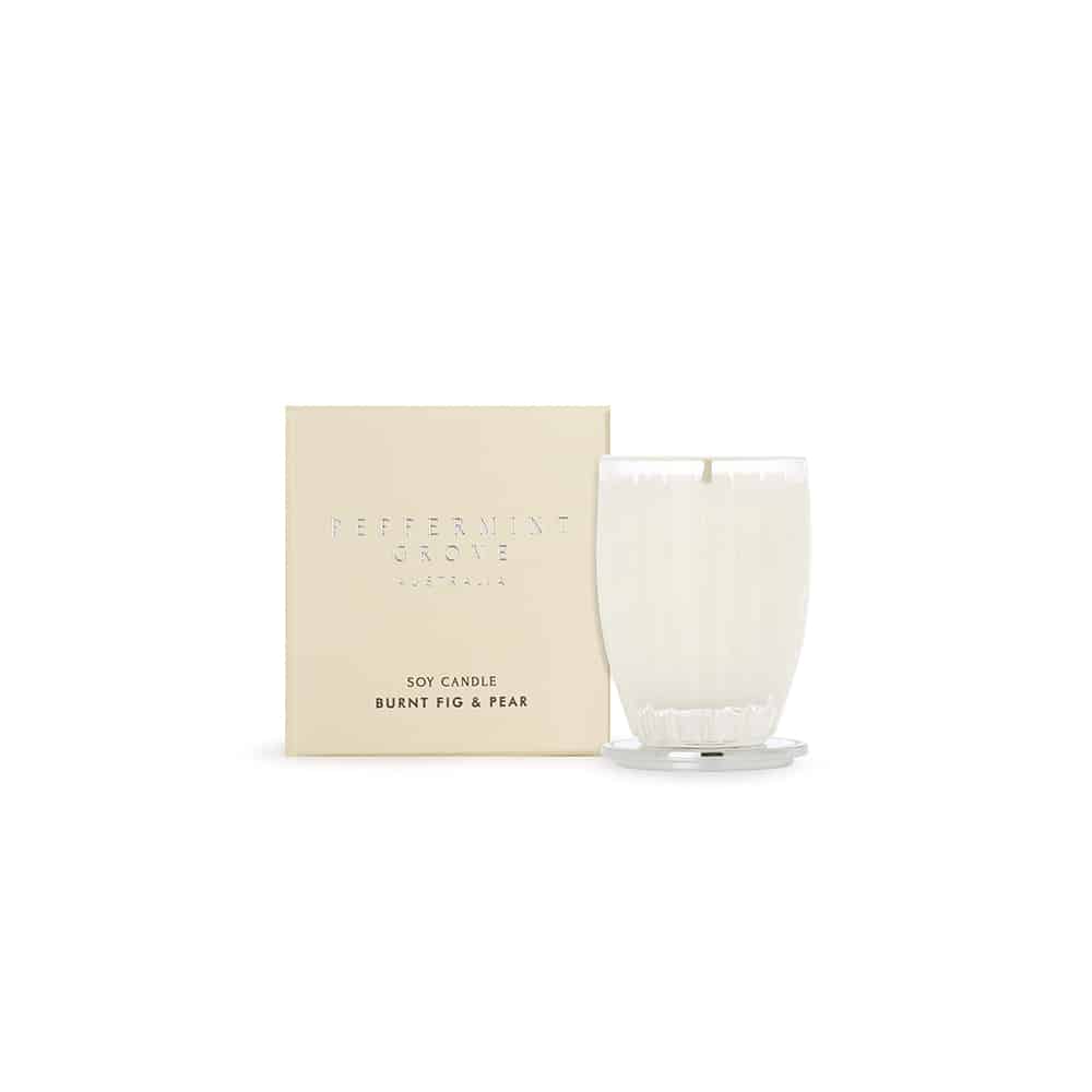 Peppermint Grove Burnt Fig & Pear - Small Soy Candle 60g