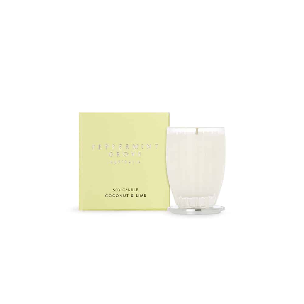 Peppermint Grove Coconut & Lime - Small Soy Candle 60g