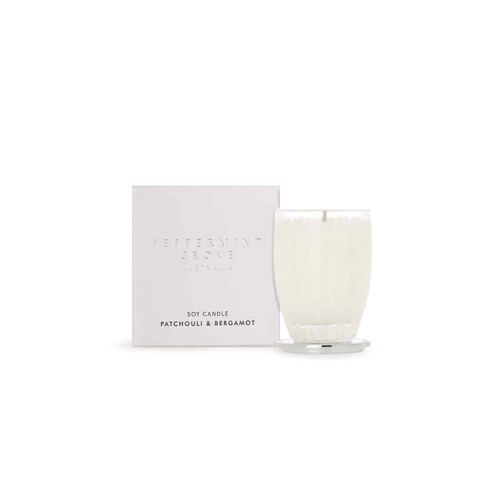 Peppermint Grove Patchouli & Bergamot - Small Soy Candle 60g