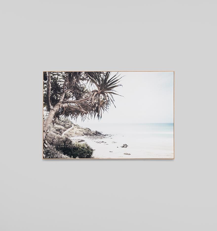 Palm Trees On The Coast Framed Canvas 150 x 100cm