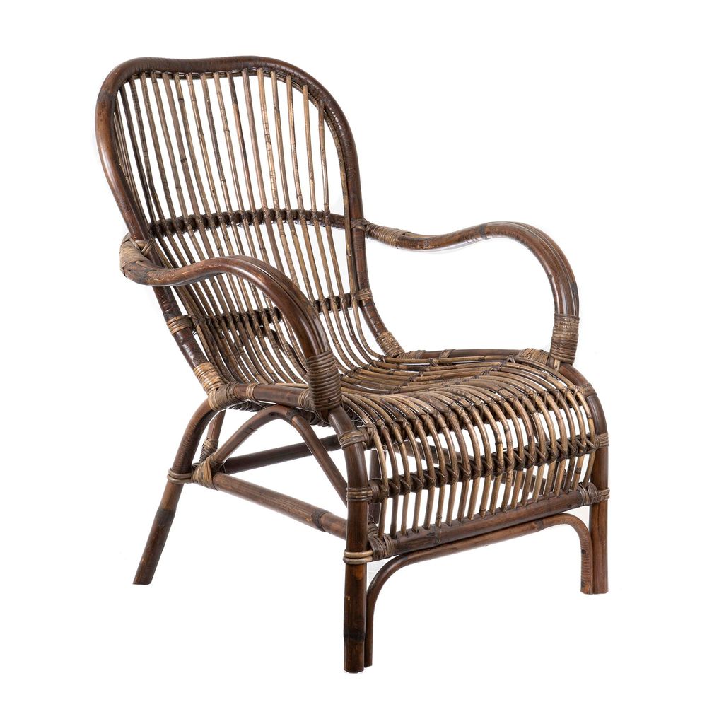 Classic Rattan Single Armchair Antique