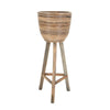 Rattan Standing Basket - Bahama Grey