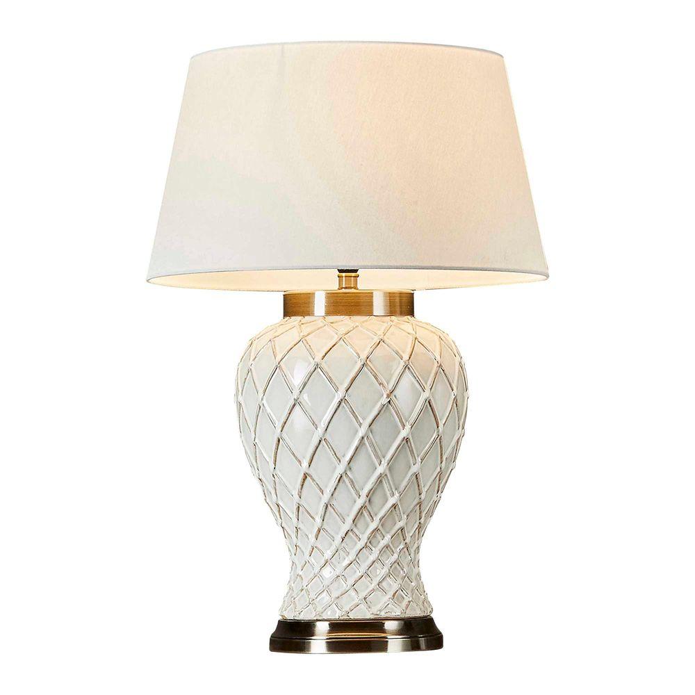 Berkley Table Lamp Base Ivory