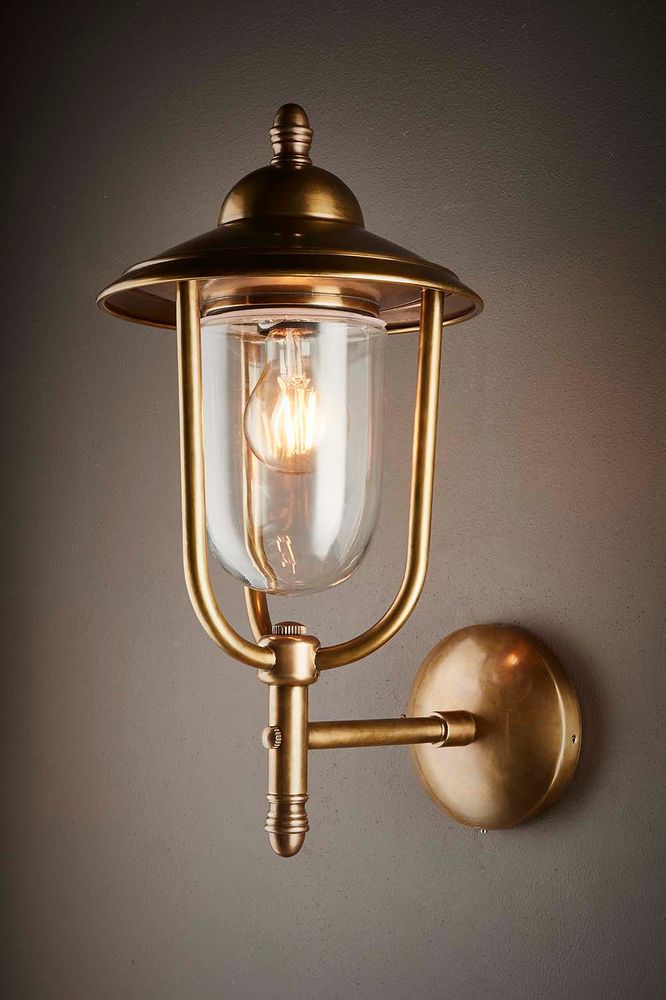 Pier Outdoor Wall Lamp Antique Brass