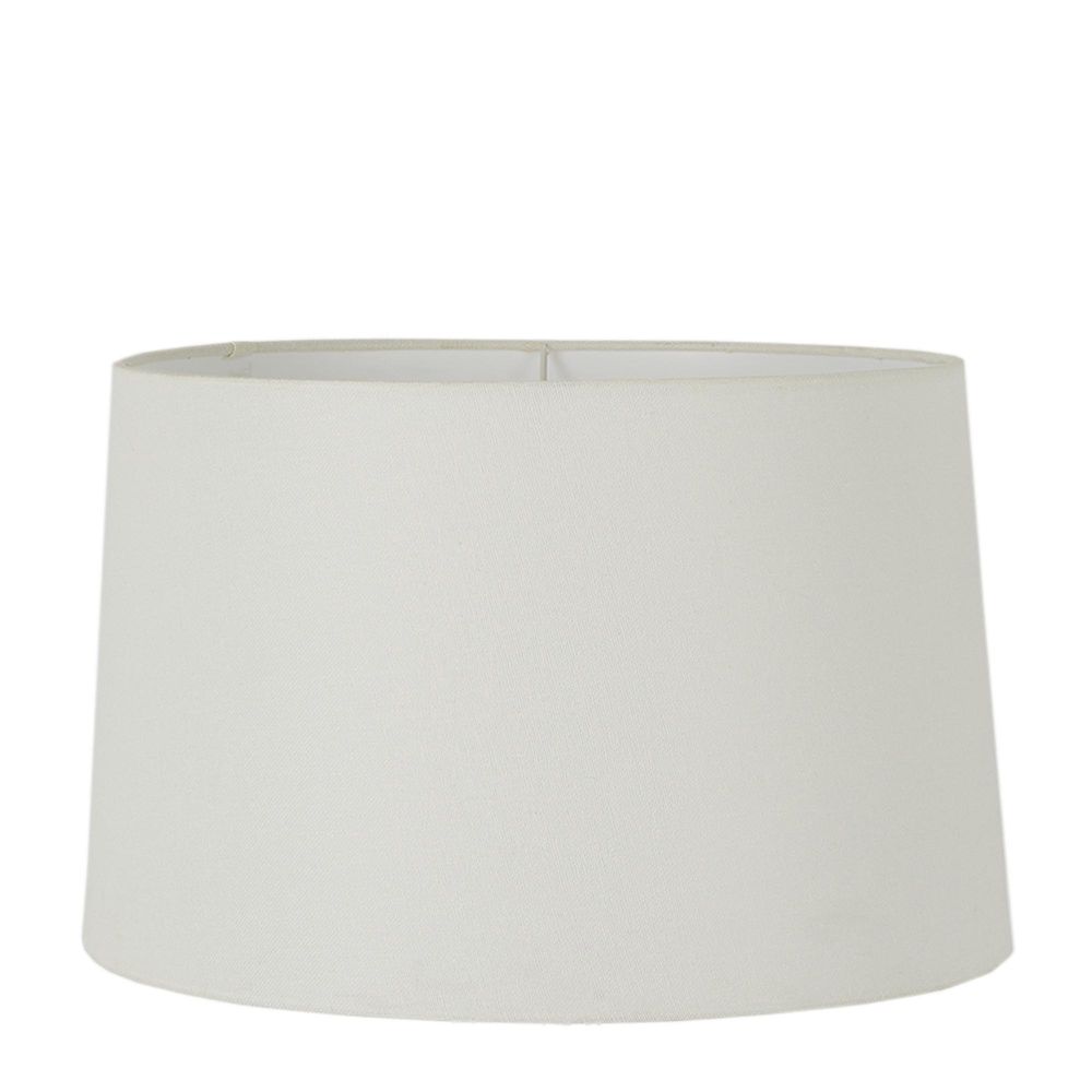 XL Drum Lamp Shade - Textured Ivory Linen