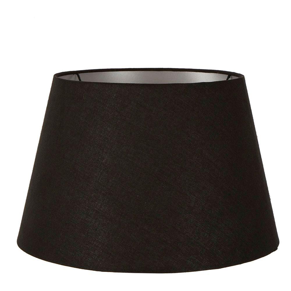 XL Taper Lamp Shade - Black Linen with Silver Lining