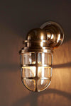 Porto Outdoor Wall Lantern Antique Brass