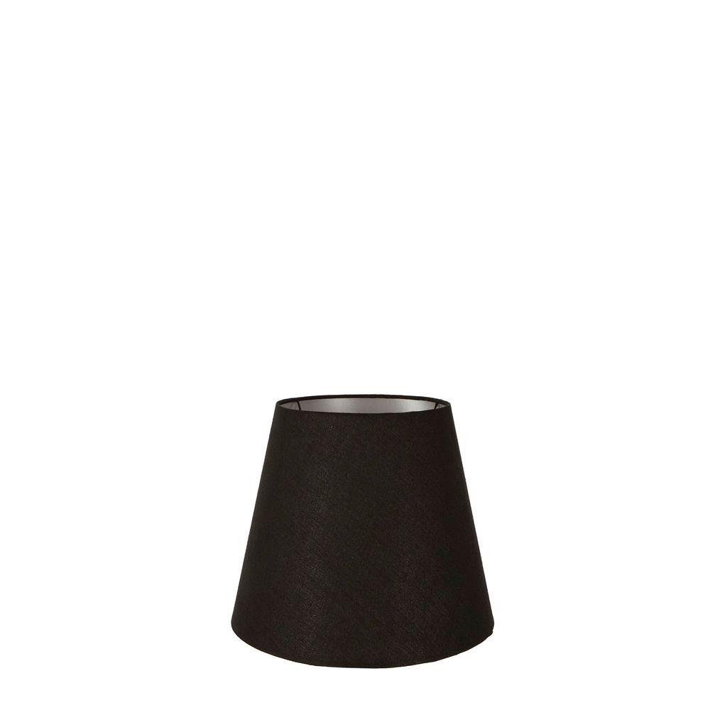 XXXS Taper Lamp Shade - Black Linen with Silver Lining