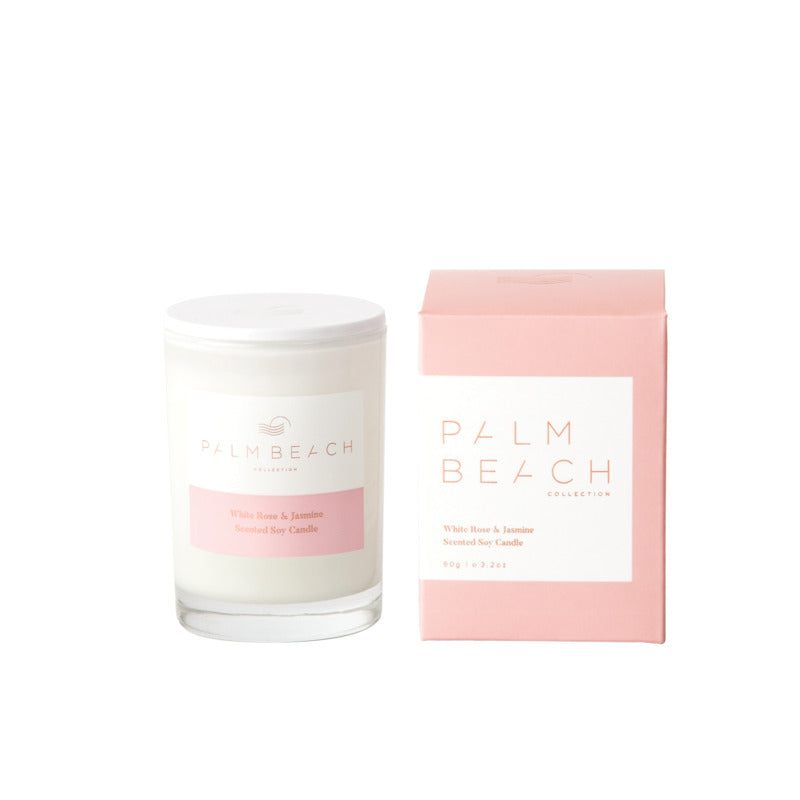 Palm Beach White Rose & Jasmine Mini Candle 90g