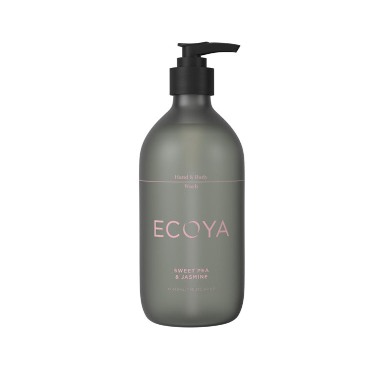 ECOYA Sweet Pea & Jasmine Hand & Body Wash 450ml