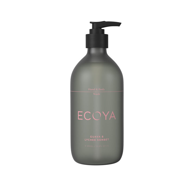 ECOYA Guava & Lychee Sorbet Hand & Body Wash 450ml