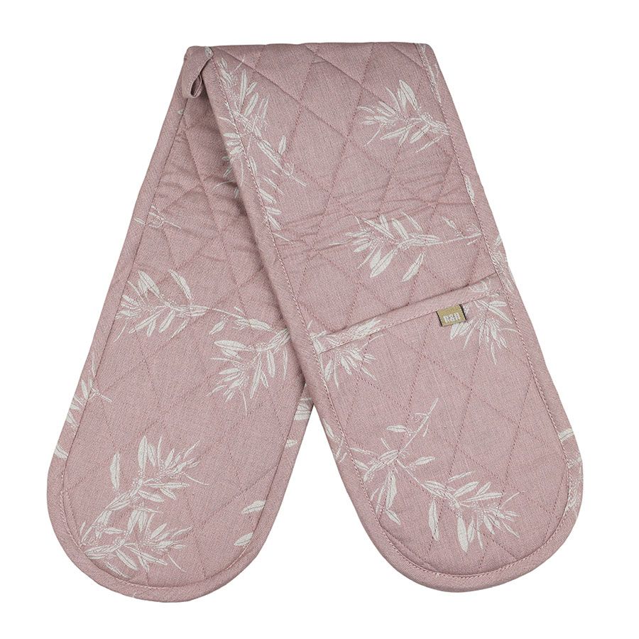 Olive Grove Double Oven Mit in Glove Pink