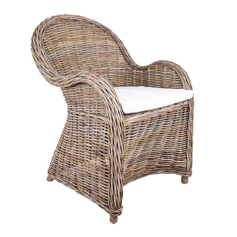 Long Island Wicker Chair with Cushion