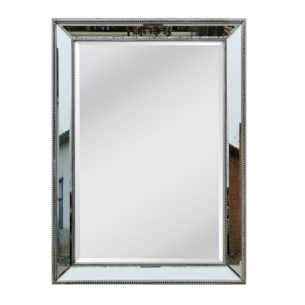 Natalia Mirror - Silver - 70x100cm Bevelled Edge Mirror Frame