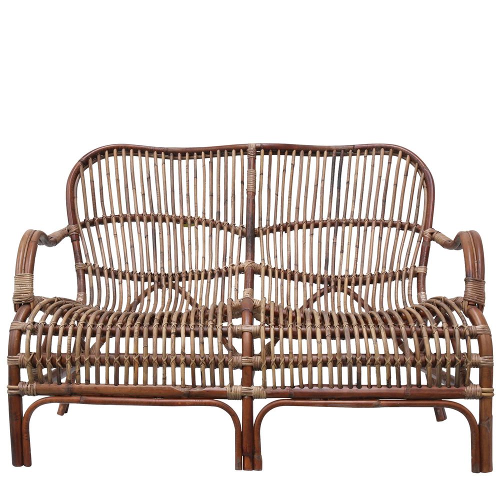 Seville Rattan Two Seater Antique